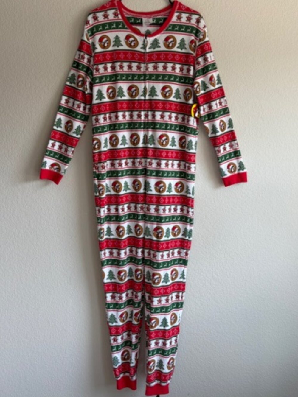 NWT Buc-ee's Pajamas One Piece Sleeper Long John's Christmas Adult Large Novelty